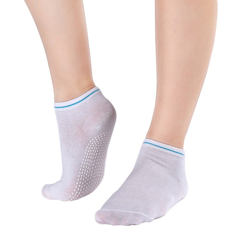 Women Fitness Cotton Socks Slipper Breath Non Slip Massage Pilates Socks Colors