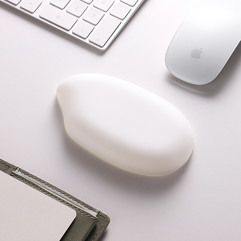 Keyboard Mouse Pad Wrist Rest Support with Ergonomic Memory Foam, Coaster Anti-Slip Base Palm for Home Office Laptop Desktop Com: Coffee