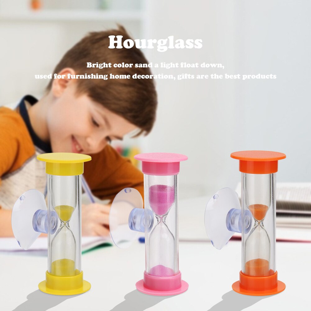 1Pcs 2Min 3Min Zandlopers Voor Douche Timer/Tanden Borstelen Timer Met Zuignap Zandloper Timer Zand klok Timers Home Decor