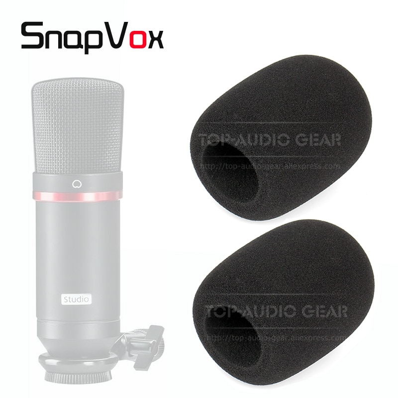 2 stk / parti popfilter mikrofon forrude svamp mikrofon dæksel vindtæt skum til focusrite scarlett studio  cm25 cm 25 forrude