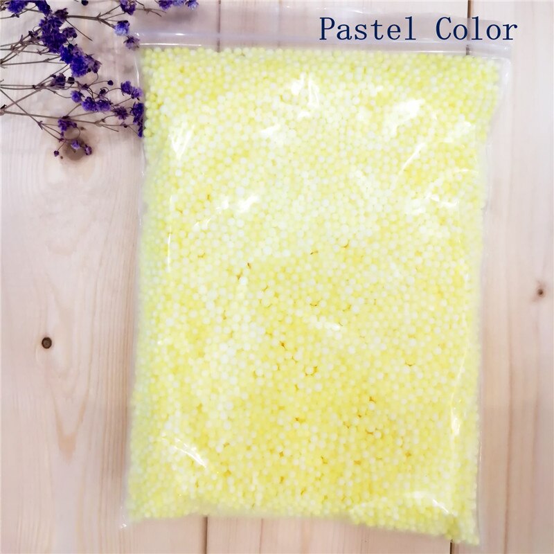 10000 stücke ~ 16000 stücke 2-3,5mm 4-6mm Polystyrol Styropor Kunststoff Pastell Schaum Mini Perlen ball DIY Schleim Assorted Farben Dekoration: 2-3.5mm Yellow