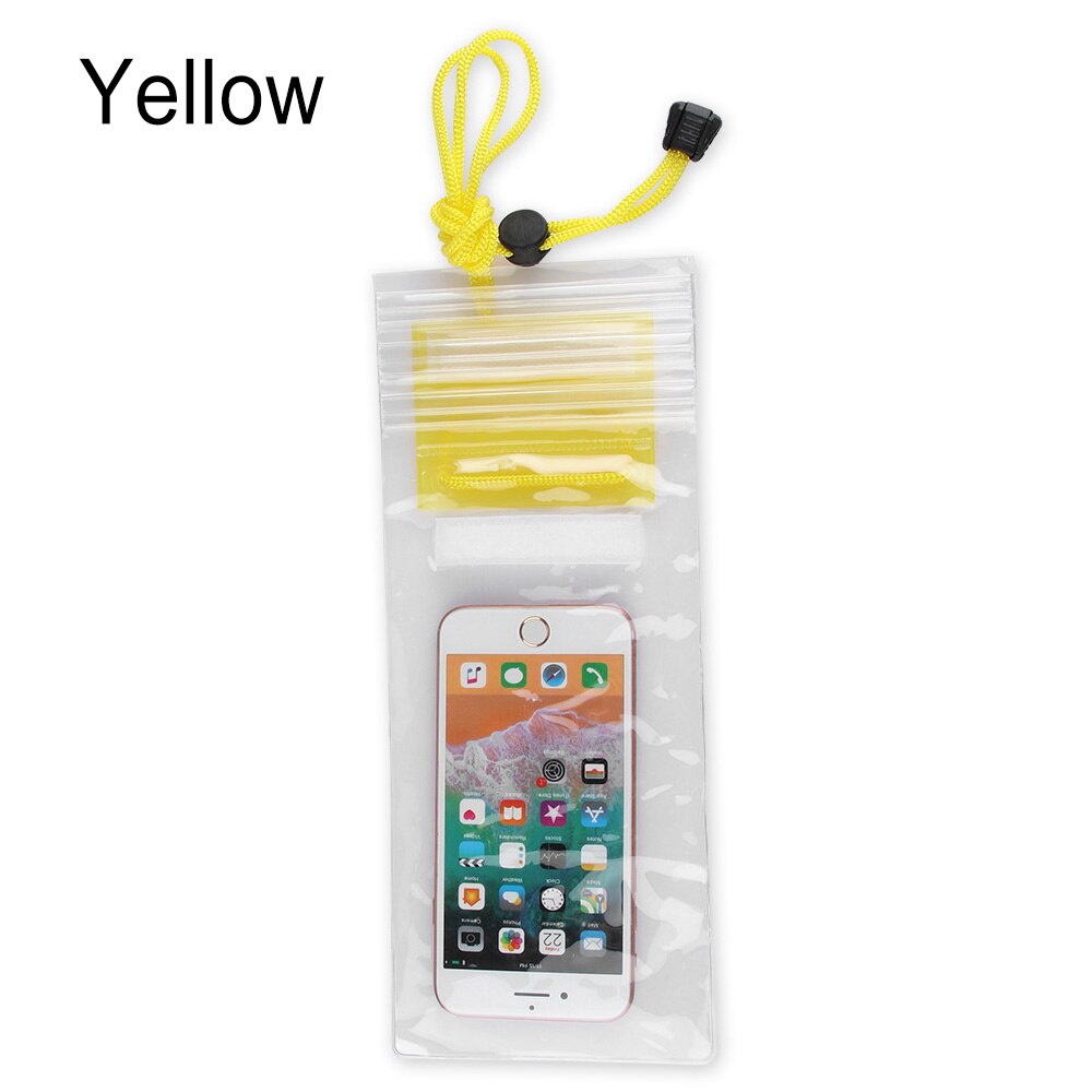 1PC Environmental Universal Under Water Proof Dry Pouch Bag Case Cover Protector Holder For Cell Phone: yellow-2