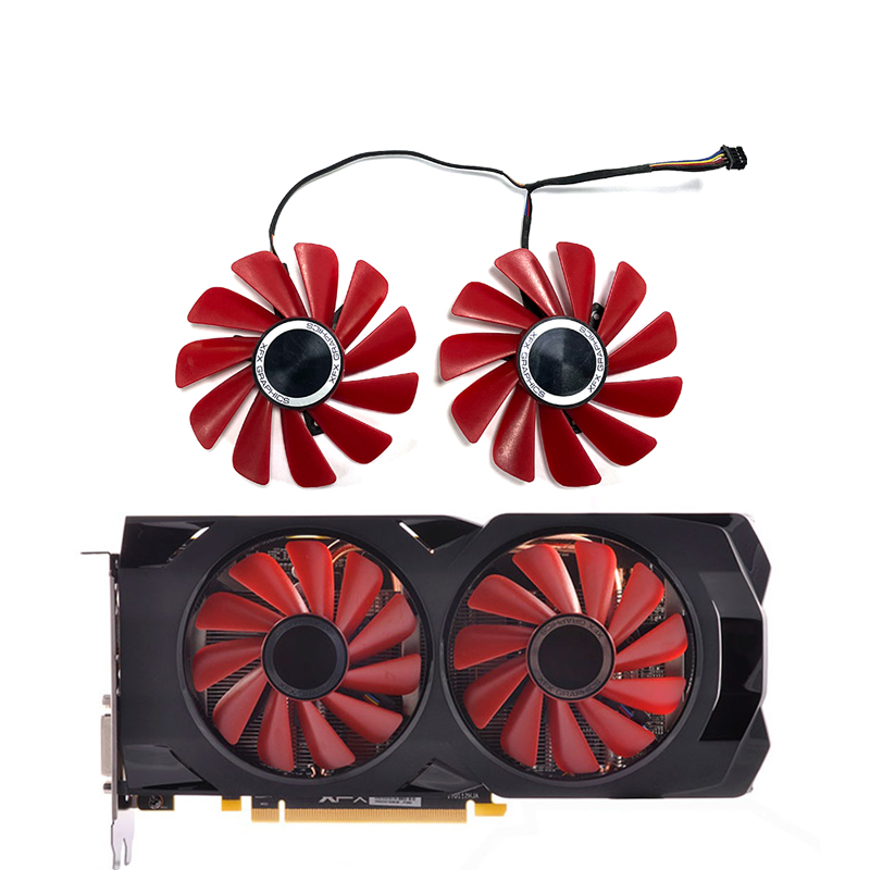 XFX RX 570 4G Cooling Fan 85mm 4pin FDC10U12S9-C for XFX RX 580 8G 2048SP RX570 RS Graphics Card Cooling Fan Housing