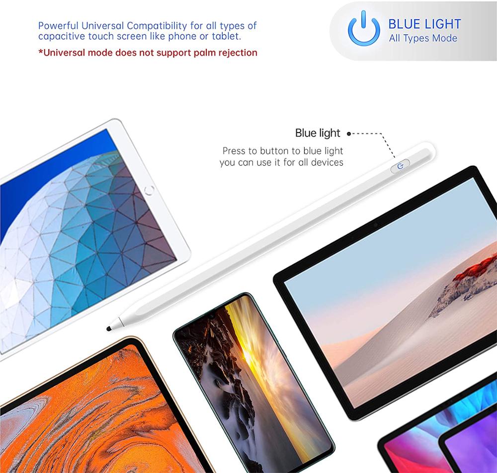 For Apple Pencil Touch Stylus Pen for Apple iPad 10.2 Air 2 3 4 5 10.9 Pro 10.5 Pro 11 12.9 9.7 5th 6th 7th 8th mini 1 2 3 4 5 6