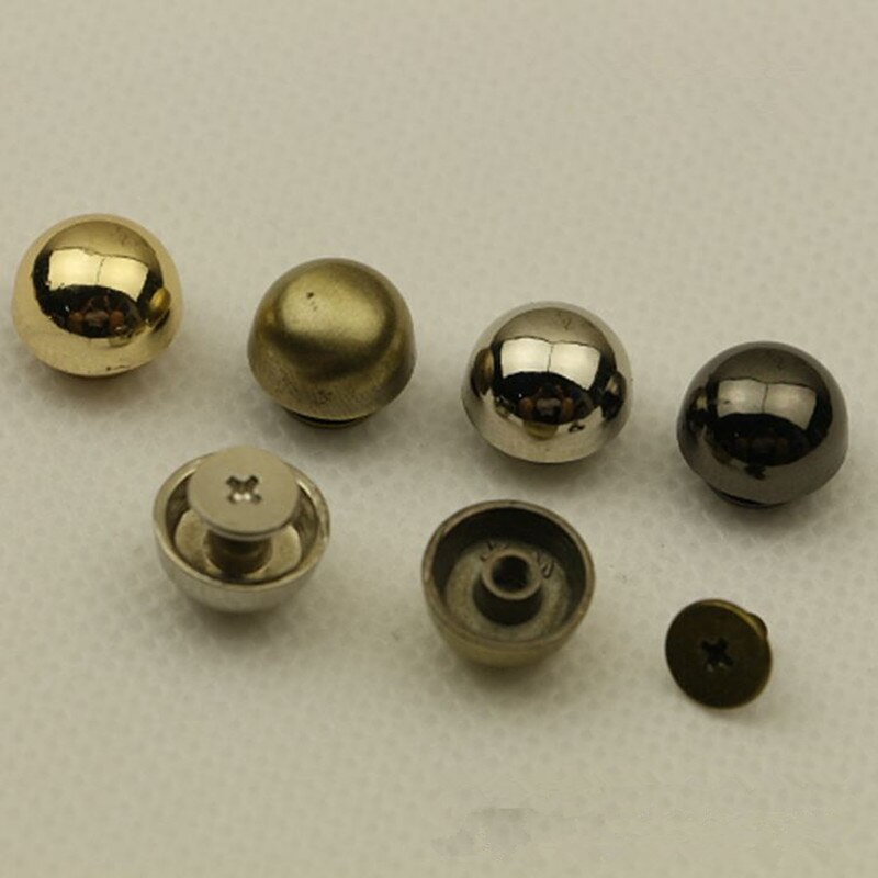 XUNZHE 20 Pcs Bag bottom Mushrooms rivets Buttons screw for shoes bags Hardware accessories for clothes zinc alloy strap