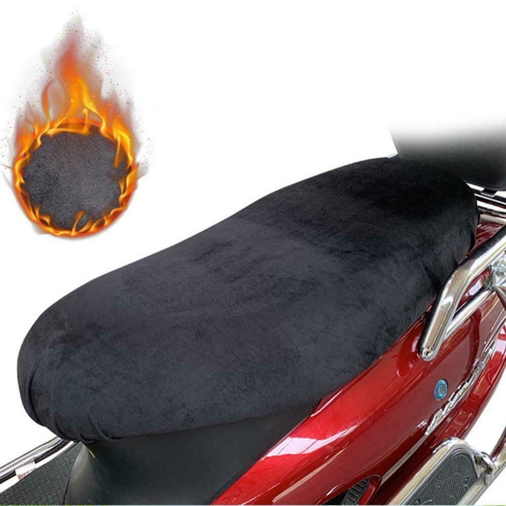 Funda de asiento de motocicleta a prueba de agua, Protector de asiento negro a prueba de UV, accesorios de motocicleta, cubierta sólida de motocicleta S M L