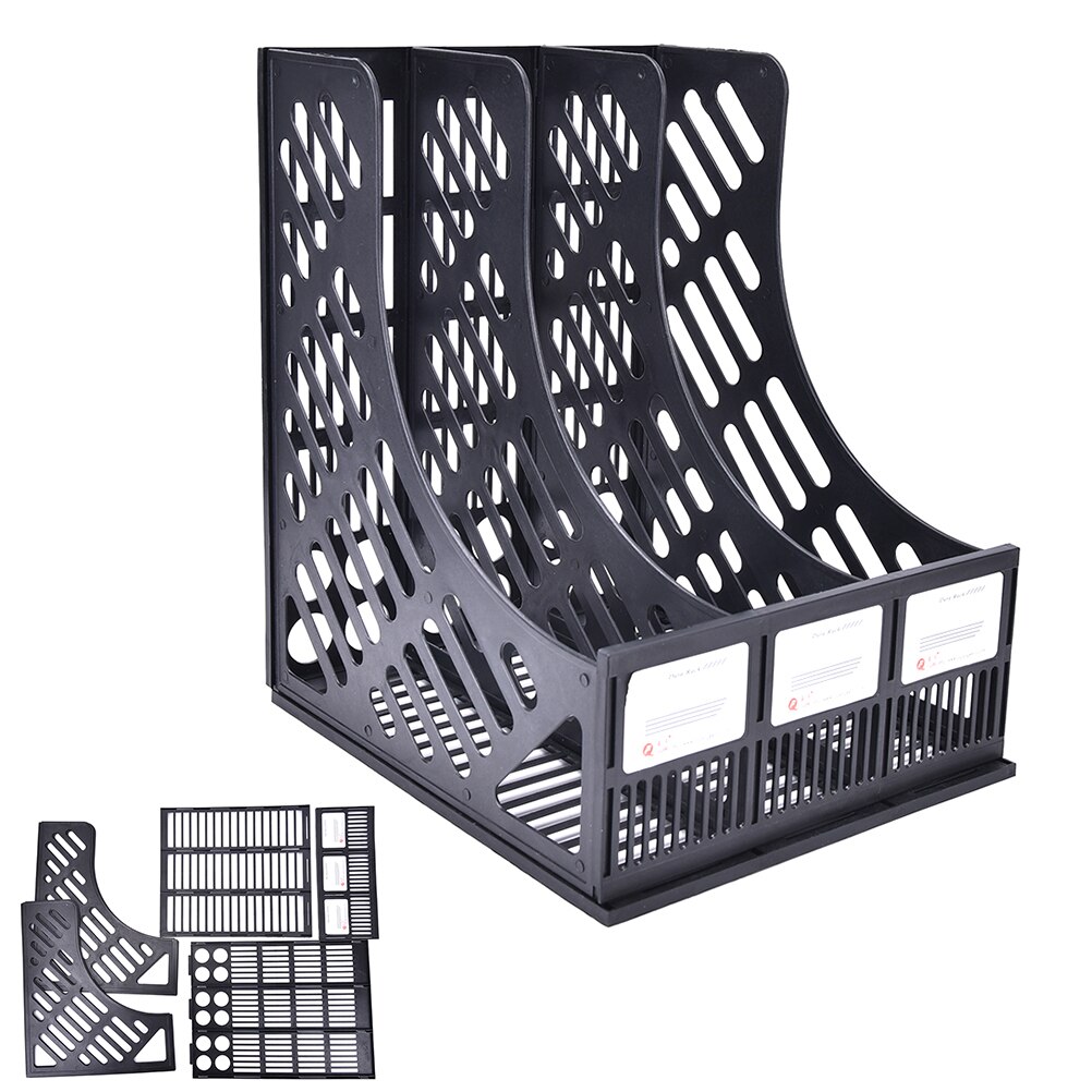 Desk Organizer DIY Wood 3 Layers File Tray Book Holder Office School Supplies Desk Accessories Organizer Hand Made