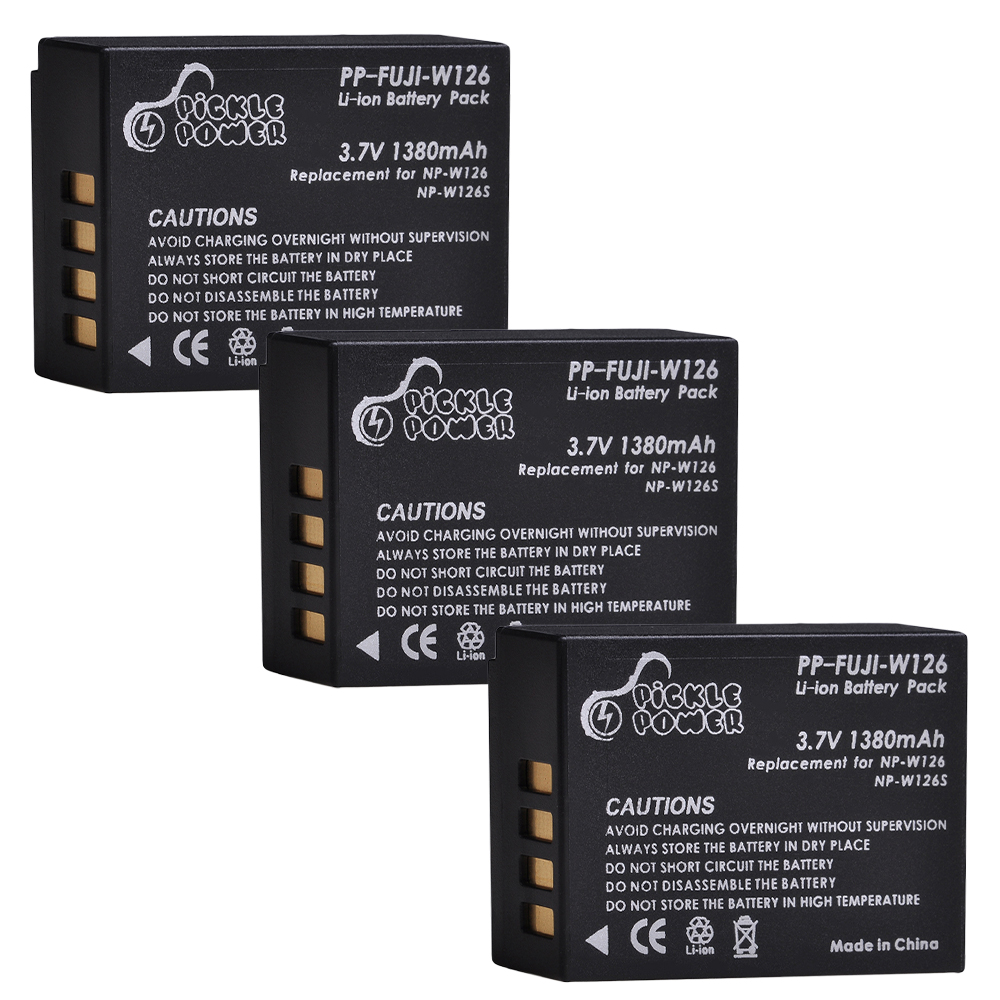 1380mAh NP-W126S NP-W126 batterij voor Fujifilm X-T100, X-T200, X-M5, X100F, X100V, X100VI, X-S10, X-A5, X-A10, X-E4, X-Pro3, X-T2