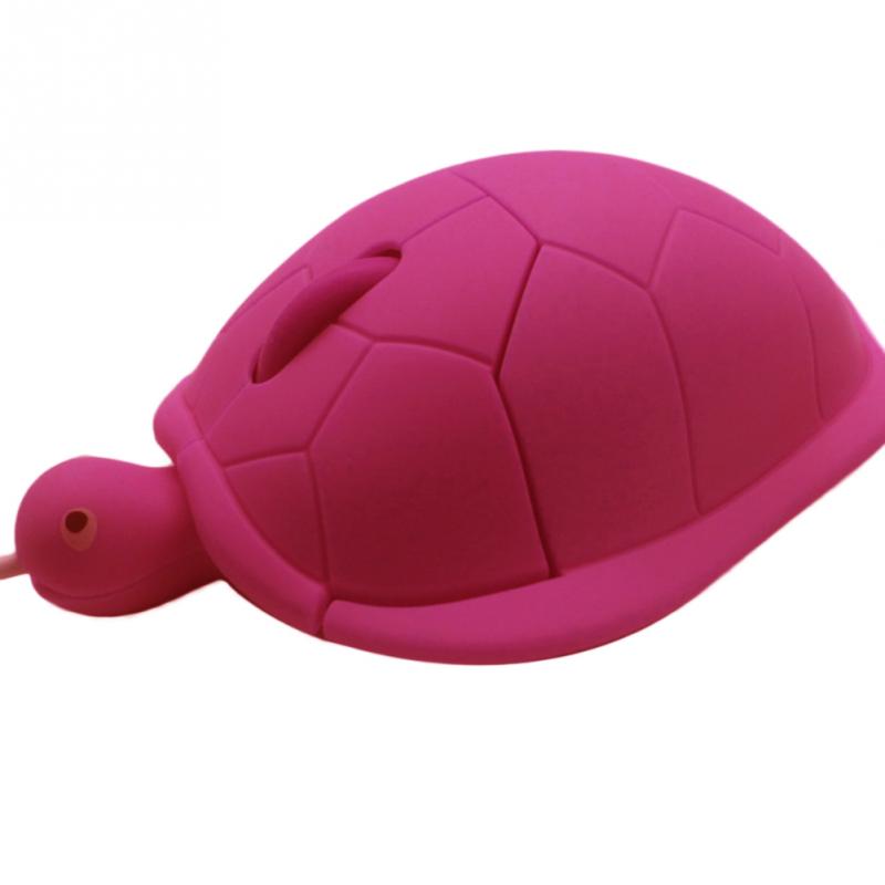 Cute Animal Wired Mouse USB 3D Turtle Optical Mice Mouse For Computer PC Mini Pro Sea turtle Silicone Gaming Mouse #4