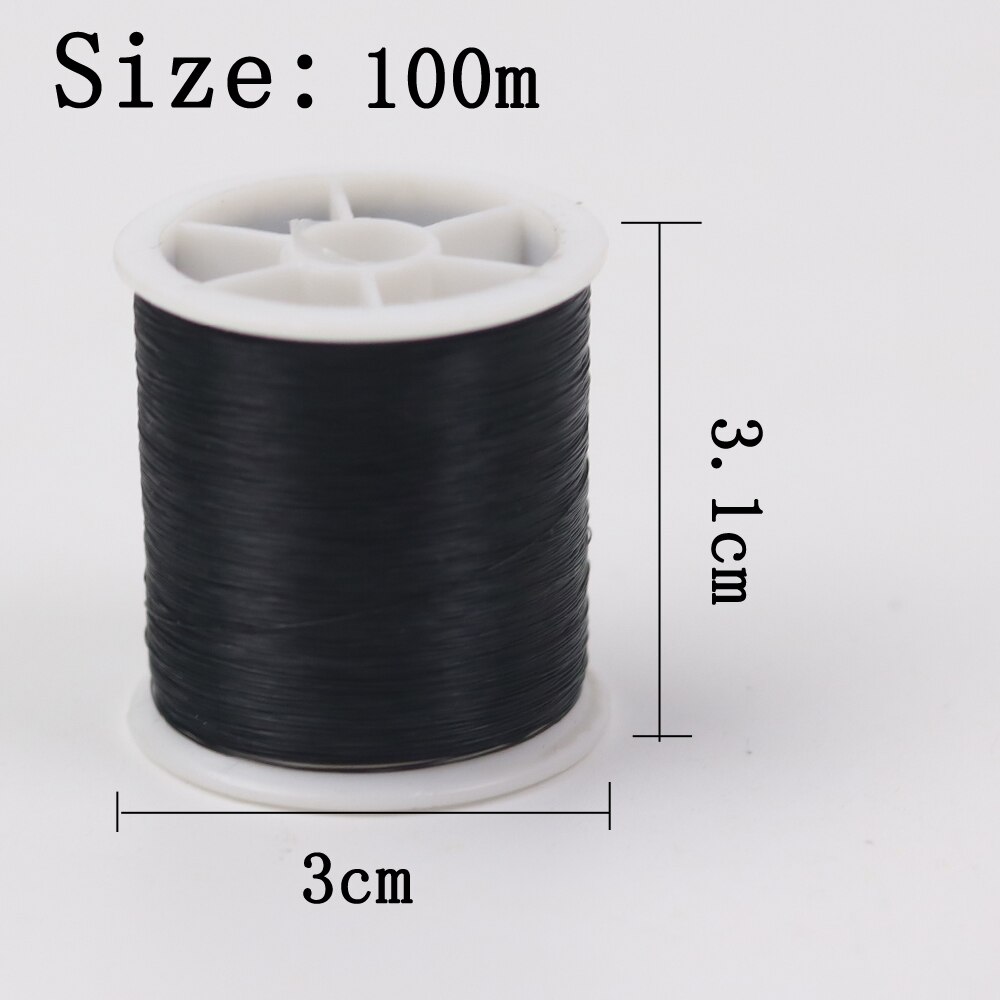 100M Nylon Thread Inelastic Wire Bracelet Jewelry Cord String Thread DIY Embroidery Sewing Tools 0.13mm