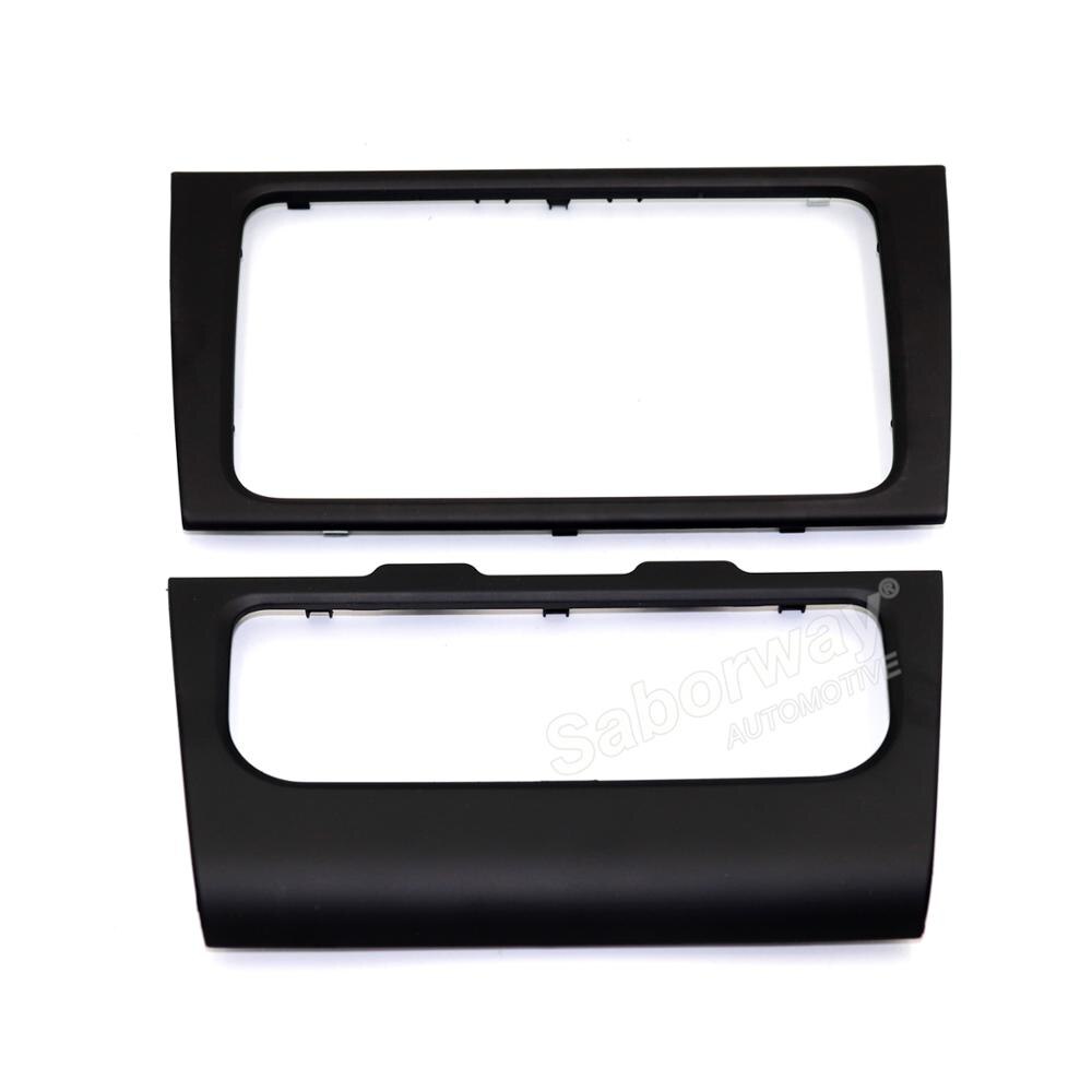 Saborway Zwart Centrale Cd Radio Cover Trim Airconditioning Panel Frame Voor Golf MK6 5K0 858 061E 5KD 858 069: 1 SET