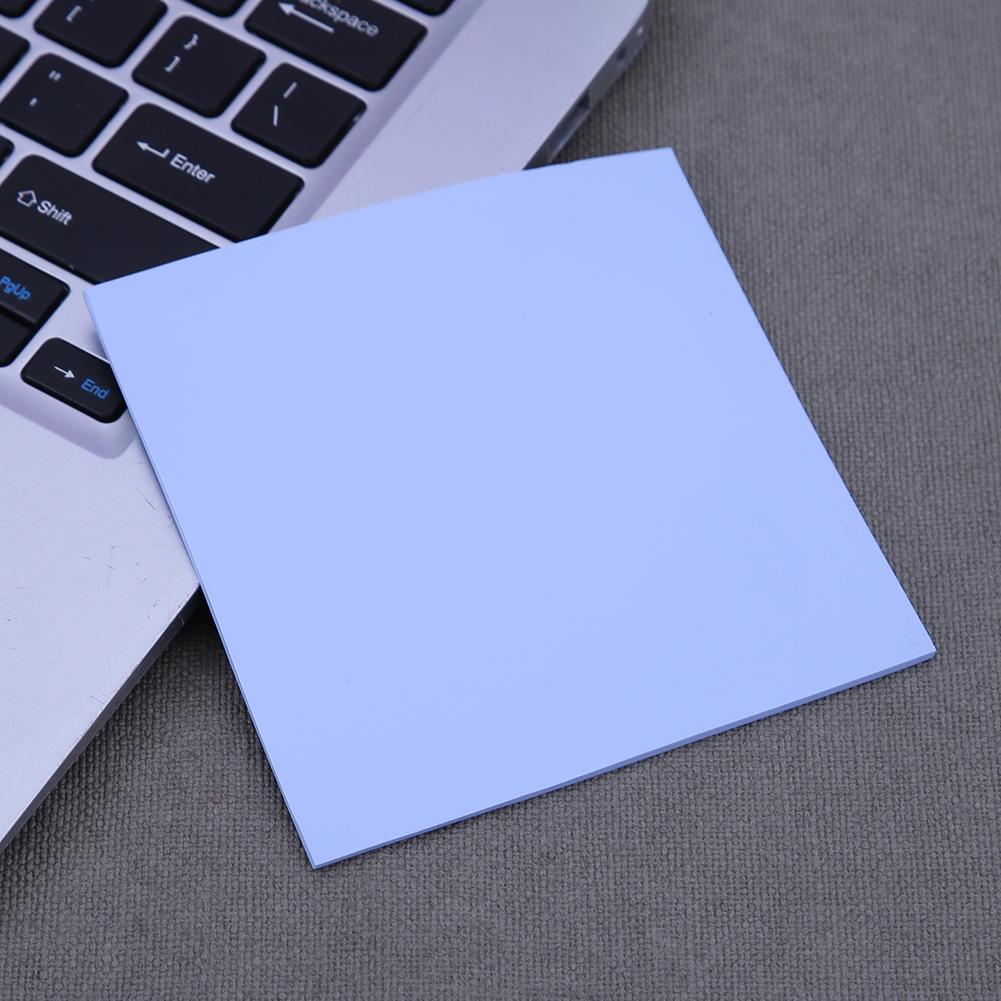 0.5/1mm 100 x 100mm silikon värmedyna ark dator pc cpu grafikchip kylfläns kylfläns kylning ledande värmedyna