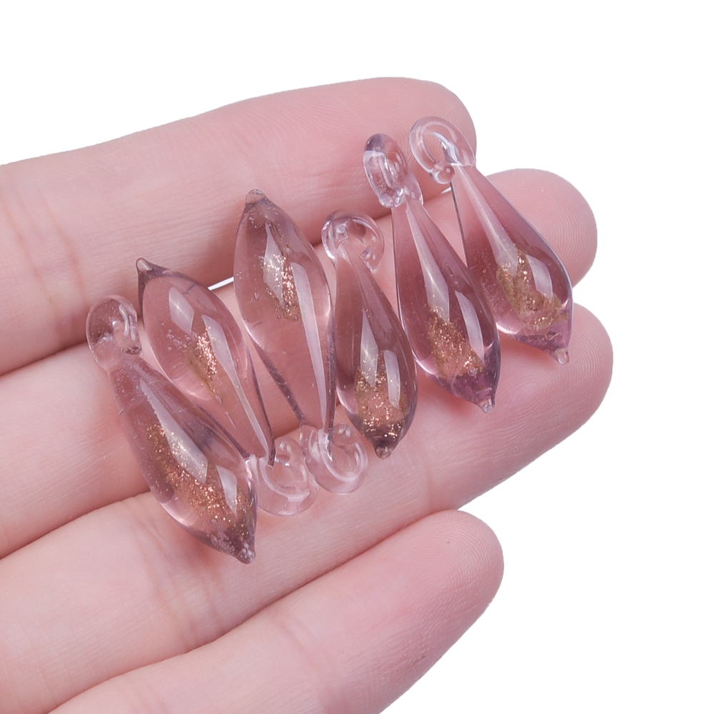 5Pcs/Lot Mix Styles Glass Fruit Strawberry Peach Charms Diy Vegetable Eggplant Sweet Potato Pendant Jewelry Accessories Finding