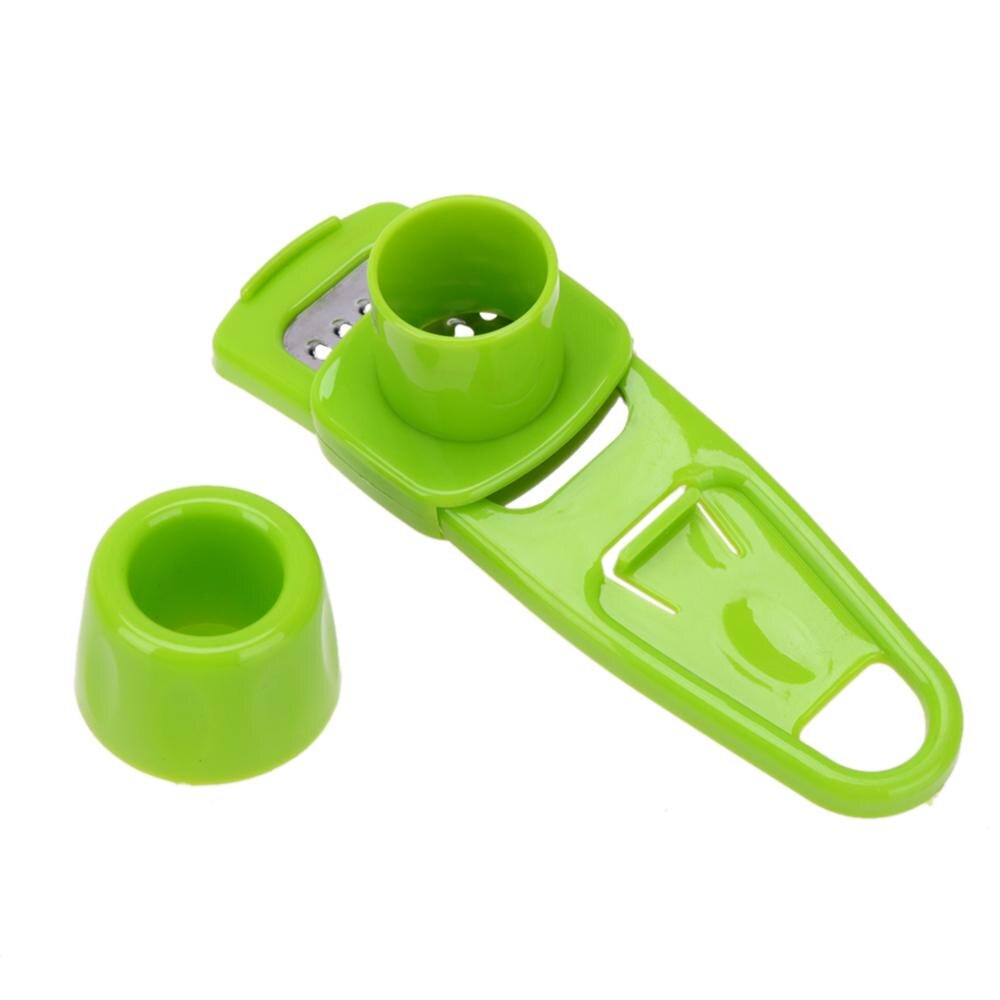 Multi-function Manual Garlic Presser Curved Garlic Grinding Slicer Chopper Stainless Steel Garlic Presses Cooking Gadgets Tool: d