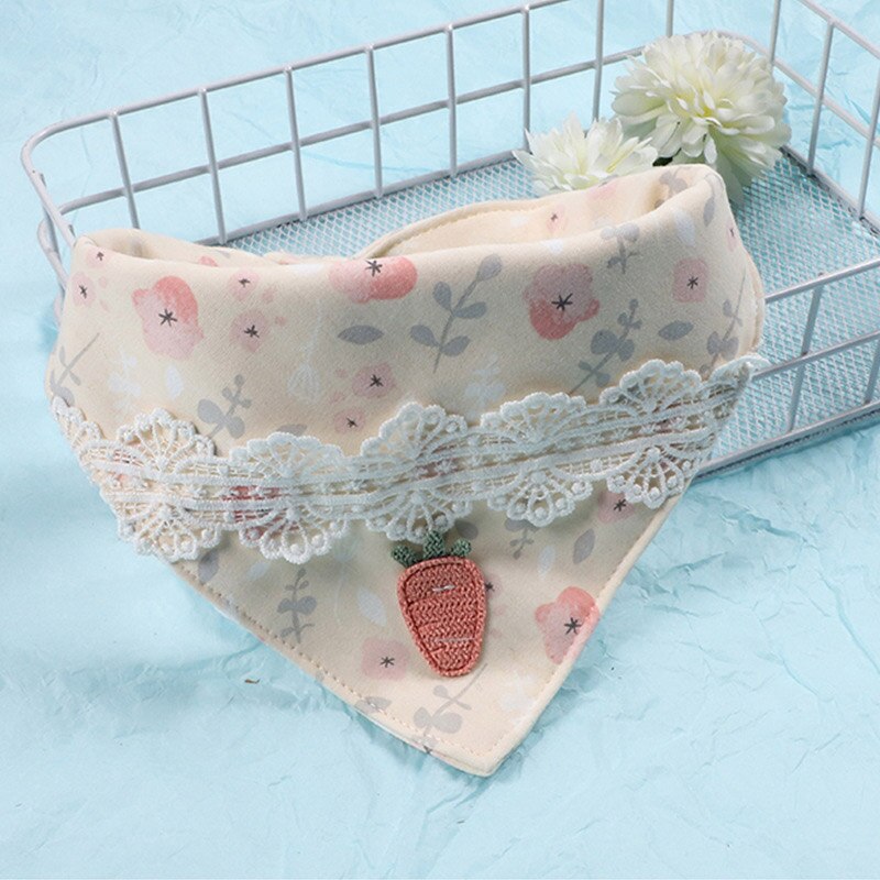 Babero de algodón suave para bebé, Bandana de encaje de princesa, babero triangular para bebé, eructo para niño pequeño, toallas de Saliva, artículos de alimentación para bebé: 2