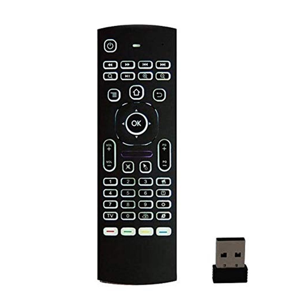 Mx3 Air Mouse Voice-Backlit Version Android Smart Wireless Air Mouse Remote Control T3 Mouse And Keyboard: Backlight no voice
