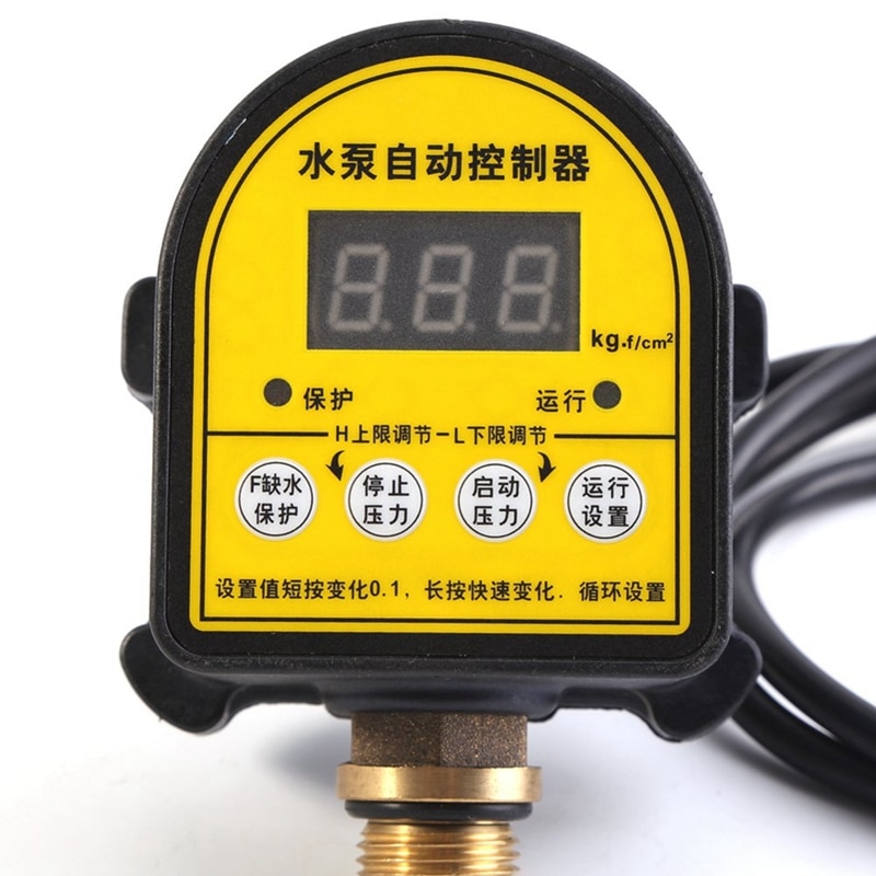 220V Digital Lcd Display Water Pump Pressure Control Switch Automatic Electronic Pressure Controller Water Pump on Off Switch