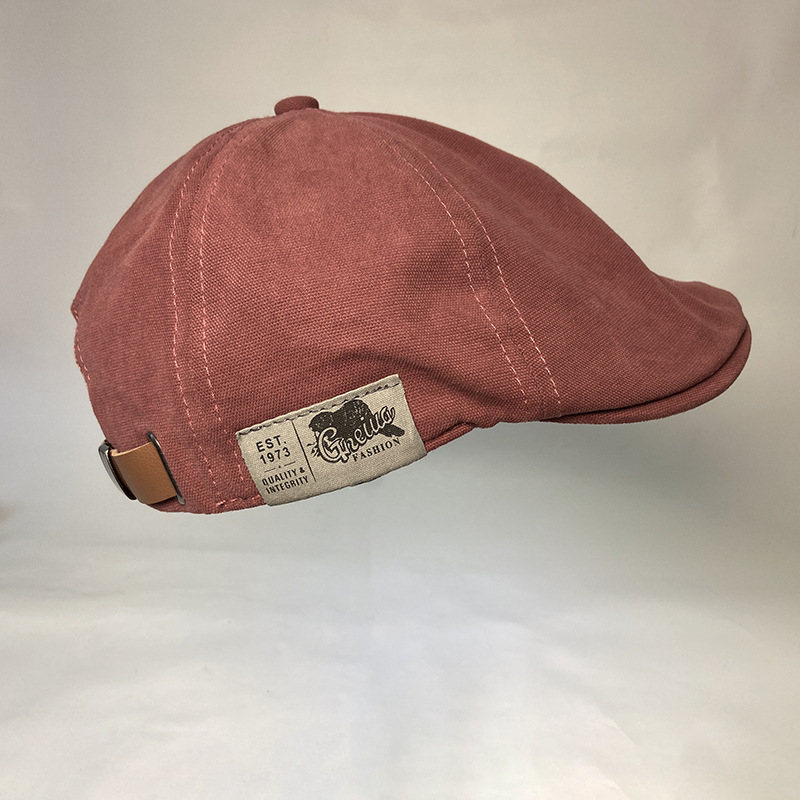 Mode Zomer Baretten Caps Voor Mannen Toevallige Piekte Caps Borduren Retro Baretten Hoeden Vader Hoed Pet Cap: 18
