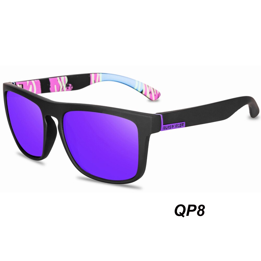 Quisviker mærke firkantede solbriller mænd polariserede solbriller kvinder nuancer oculos de sol masculino: Qp8
