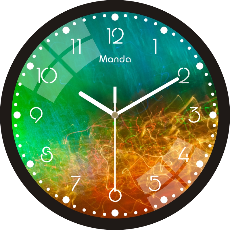 Reloj mural luminoso con números, luces LED nocturnas silenciosas, brillantes y decorativos, Relojes de pared de moderno y decoración para el hogar y la sala de estar: E