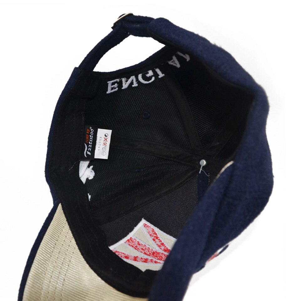 Arrivals Winter Baseball Cap Men Liverpool Warm Felt Bone Snapback Hat Women Gorras Snap Backs With England Flag for Autumn