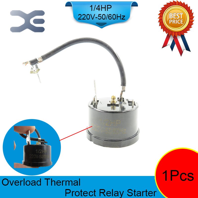 Koelkast reserveonderdelen 1/2 hp compressor voor koelkast 220v 375w overbelastingsbeveiliging koelkast