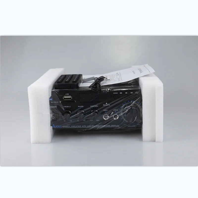 AK45 HiFi Cyfrowy Bluetooth 2.0 Kanałowy Wzmacniacz Audio MP3 Wzmacniacz Mocy Dźwięku Stereo Domowy Samochodowy Głośnik Samochodowy Max 350W X 2