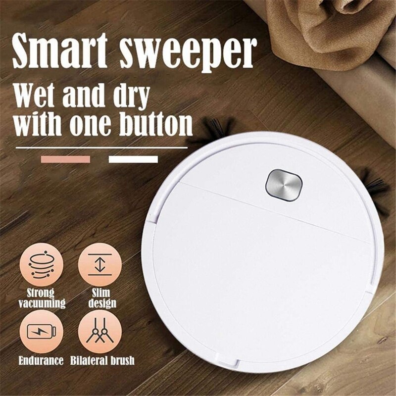 3-In-1 Robot Vacuum Cleaner Rechargeable Smart ing Dry Wet Vacuum Cleaner