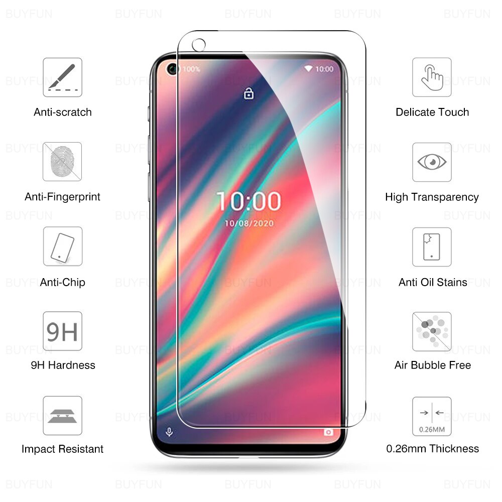 4 Stuks Hd Full Cover Beschermende Bril Voor Wiko View 5 Plus Telefoon Glas Screen Protector Film Voor Wi Ko view5 5 Plus 6.55 &quot