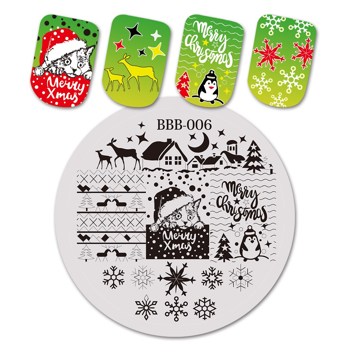 Beauty BigBang Nail Stamping Plates Nature Flower Butterfly Bird Theme Image Stainless Steel Nail Art Stamping Template XL-095: B06