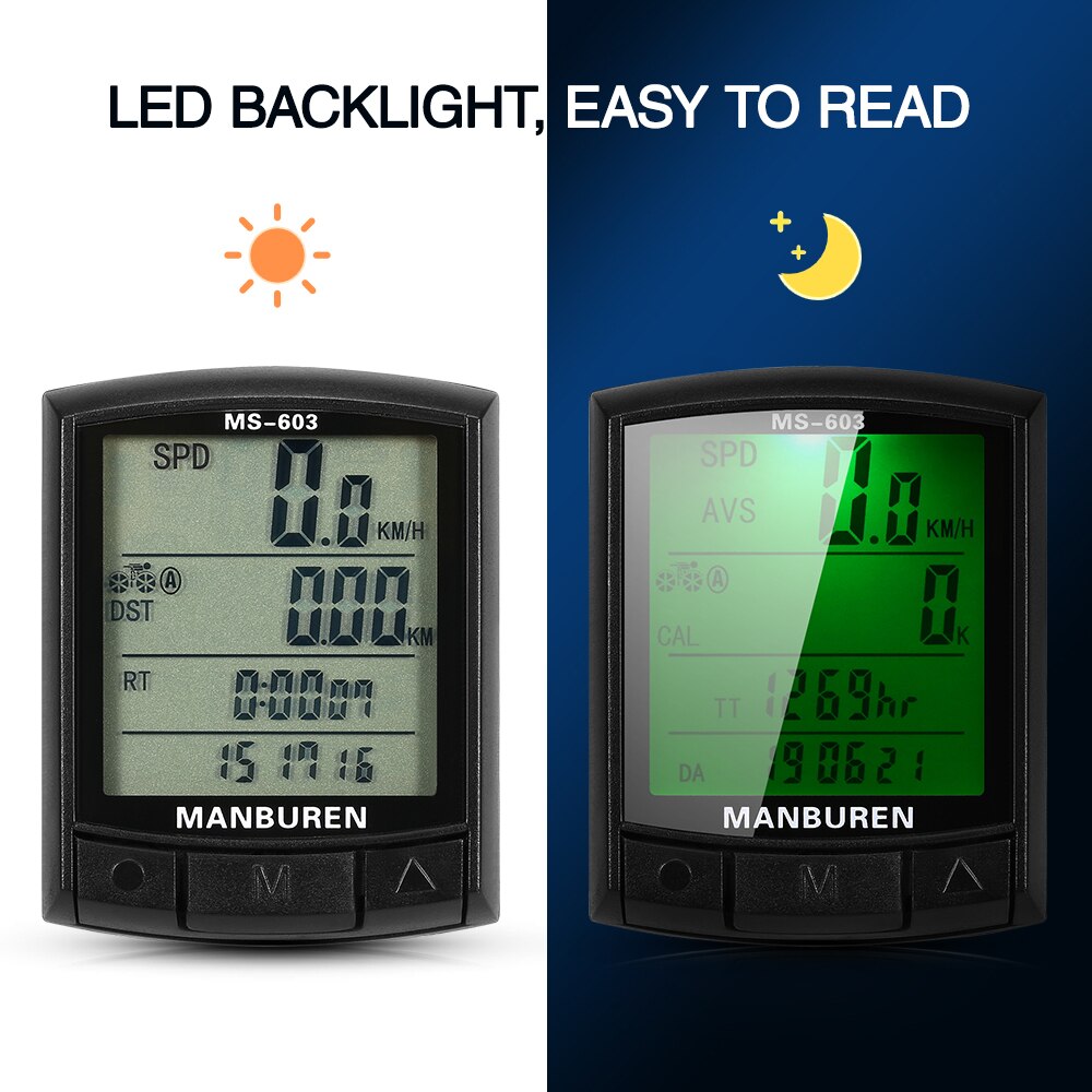 Komputer rowerowy wioślarz licznik rowerowy prędkościomierz rowerowy przebieg MTB Droga komputer rowerowy stoper bezprzewodowy/przewodowy