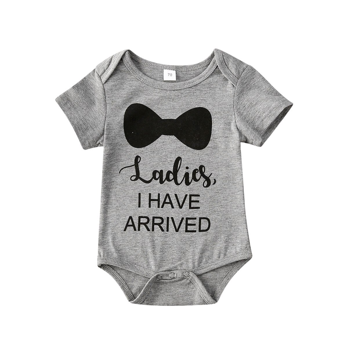 Summer Newborn Infant Baby Boy Bodysuit Child Short Sleeve Funny Words Print Jumpsuit Clothes Outfits Set: B / 6M