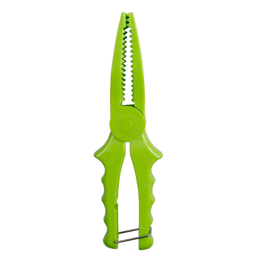Alicates de pesca de gran tamaño y 20cm de largo, herramientas de pesca multifuncionales, pinza de labios para carpa, lubina, trucha, 1 pieza: Green