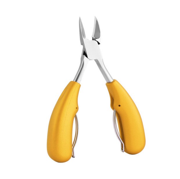 Herramienta de manicura pedicura, cortauñas de precisión de acero inoxidable para uñas de los pies, cortador, recortador para uñas gruesas, 1 unidad: yellow