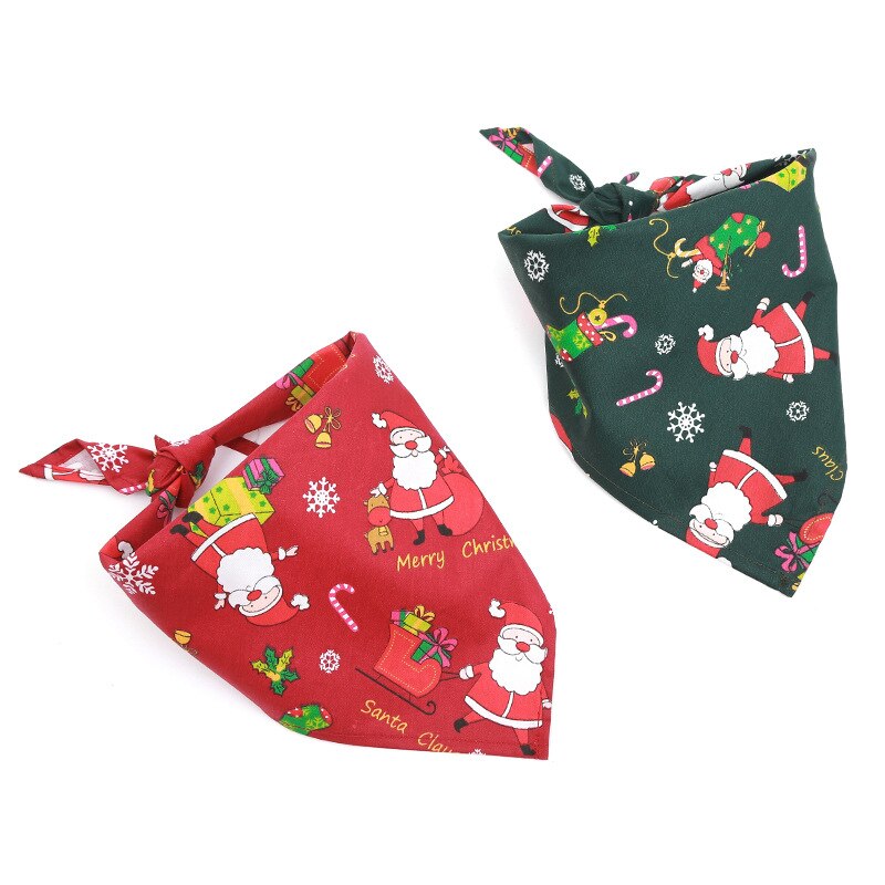 Écharpe de noël pour chat, accessoire ajustable, taille ajustable, pour cou de chien, à la , décoration pour animaux de compagnie, mignon