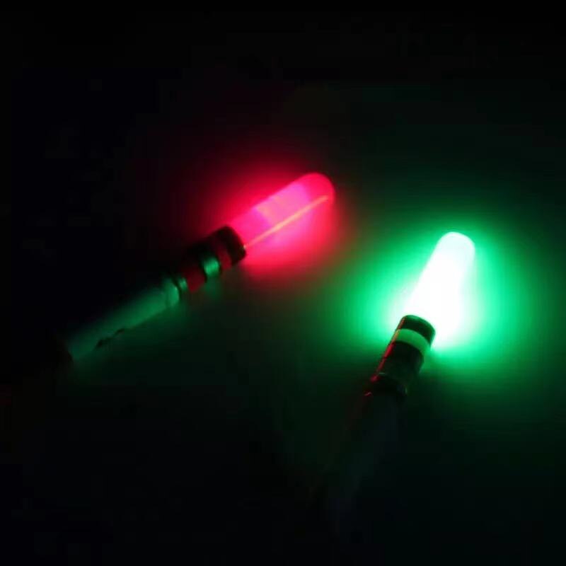 5pcs/lot Light Sticks Green / Red Work with CR322 Battery Operated LED Luminous Float Electronic Light Night Fishing Tackle