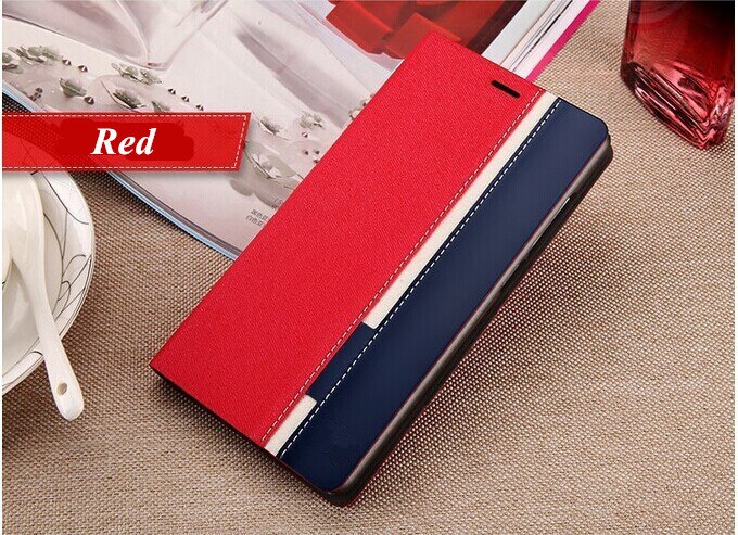 Luxury Business Wallet Bag Stand Mixed Colors Flip PU Leather Case For HTC 10 HTC One M7 M9 M10 A9 Cover with Card Slot Fundas: For HTC 10 / Red