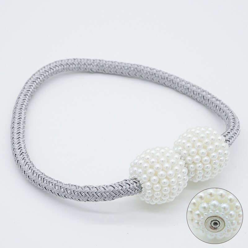 Eurooppalaistyyliset verhot olohuoneeseen makuuhuoneen verhopidike vahva magneettinen rautakivi tupsu solki vyö yksinkertainen solmio: 7