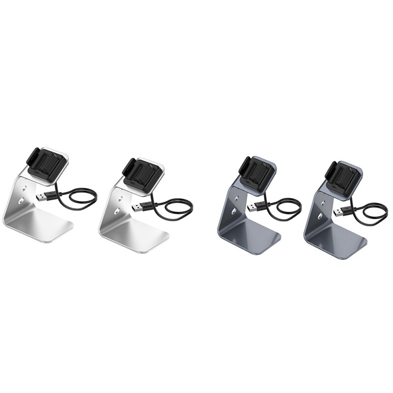 2PCS Charger Dock for Fitbit Charge 4/Charge 4 SE/Charge 3/Charge 3 SE, Portable Replacement Charging Dock Stand