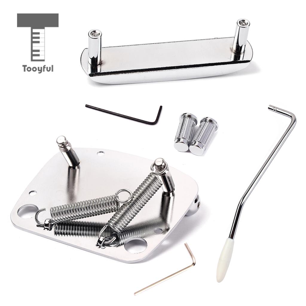 Prachtige 6 String Gitaar Tremolo Bridge Staartstuk Set Voor Jazzmaster Muziekinstrument Gitaar Vervangende Onderdelen Chrome