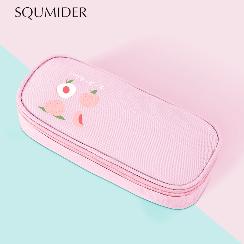 pencil case large capacity pencil case fruit pencil box multifunctional stationery box school stationery estuche escola