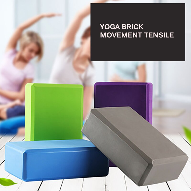 Yoga blokksett pilates murstein trening trening fitness sett verktøy pute stretching body shaping helse trening yoga bolster