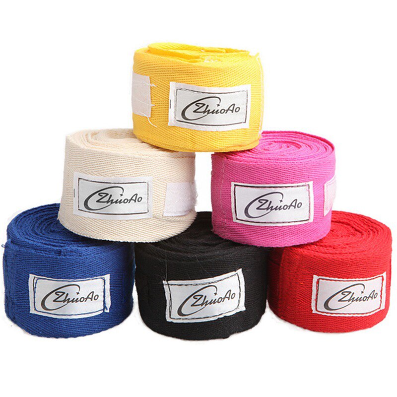 2pcs/Pack 5M Length Boxing Hand Wraps Boxing Handwraps Elastic Hand Wrist Support Bandages Boxing Gloves