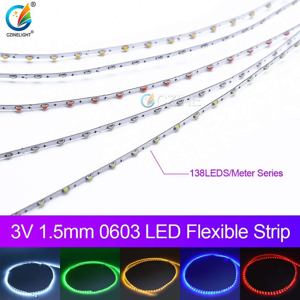 Czinelight Fabriek Prijs 0603 Smd Led Decoratie Ultra-Fijne Licht Strip Led Strip