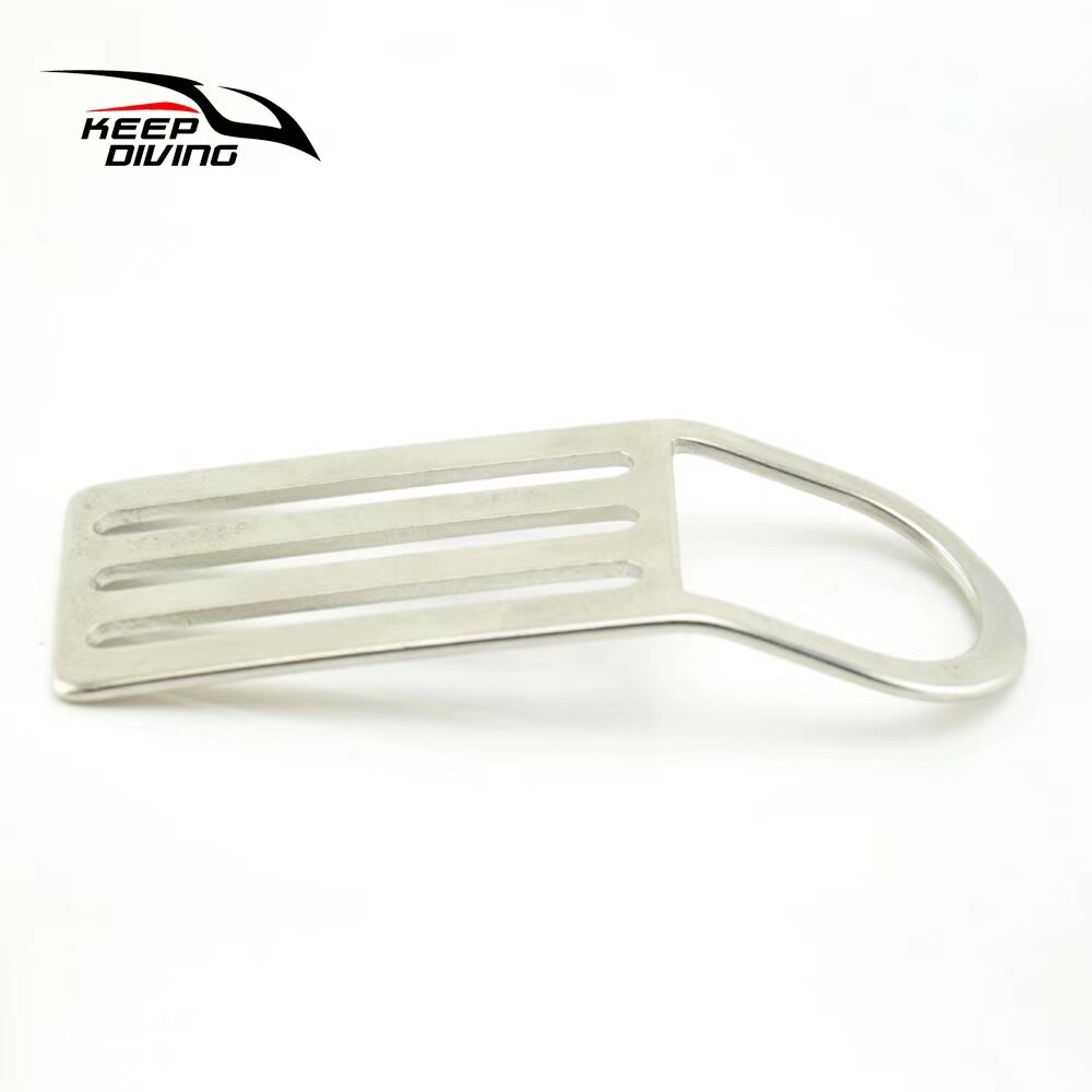 Keep Diving 316 Stainless Steel Scuba Diving Belt with D-ring Webbing Strap Keeper Ring Holder Wing BCD Accessories