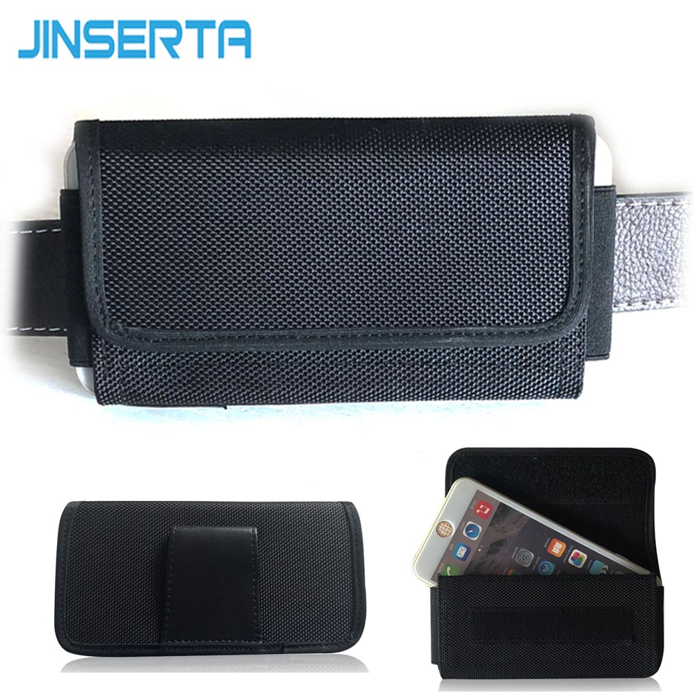 JINSERTA Telefon fallen Horizontale Nylon Tasche Für iPhone X 5,2 zoll Halfter fallen mit Gürtelschlaufe für Huawei P9 P10 Ehre 8