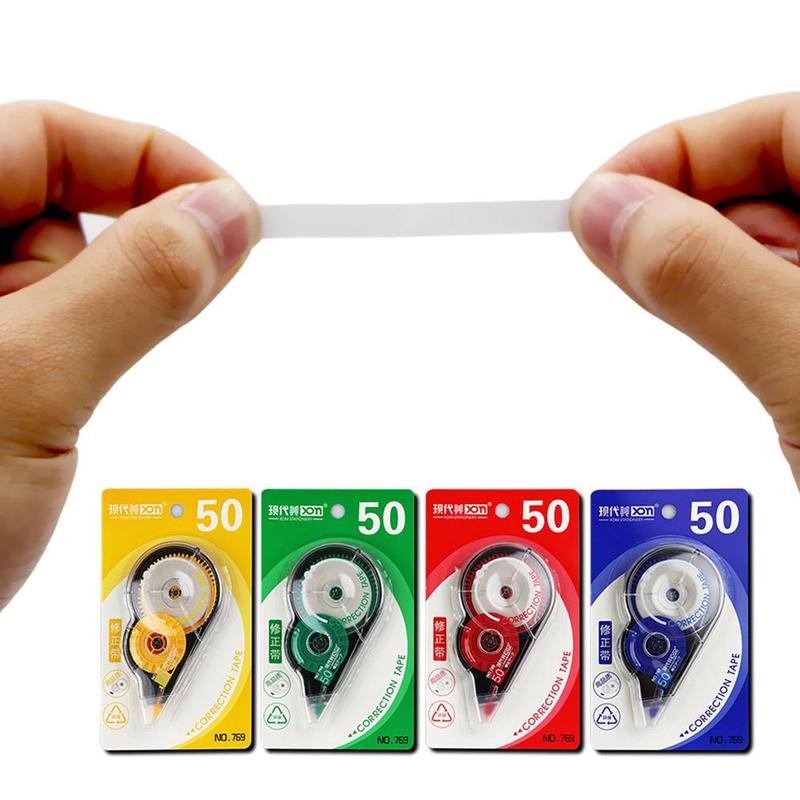 Large Capacity Correction Tape 50m Roller Long Utiles Escolares Typo Correction Material Stationery Material Escolar Papelaria