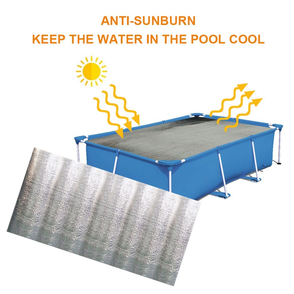Swimming pool insulation cover bubble film Pool Cover Protector prevent debris into Swimming Pool 1.6X1.6/1.6X3.2m