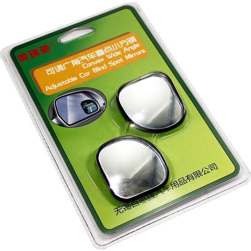 2 pces carro de 360 graus meio ângulo ponto cego espelho acessórios do automóvel ajustável grande angular blindspot retrovisor espelho estacionamento