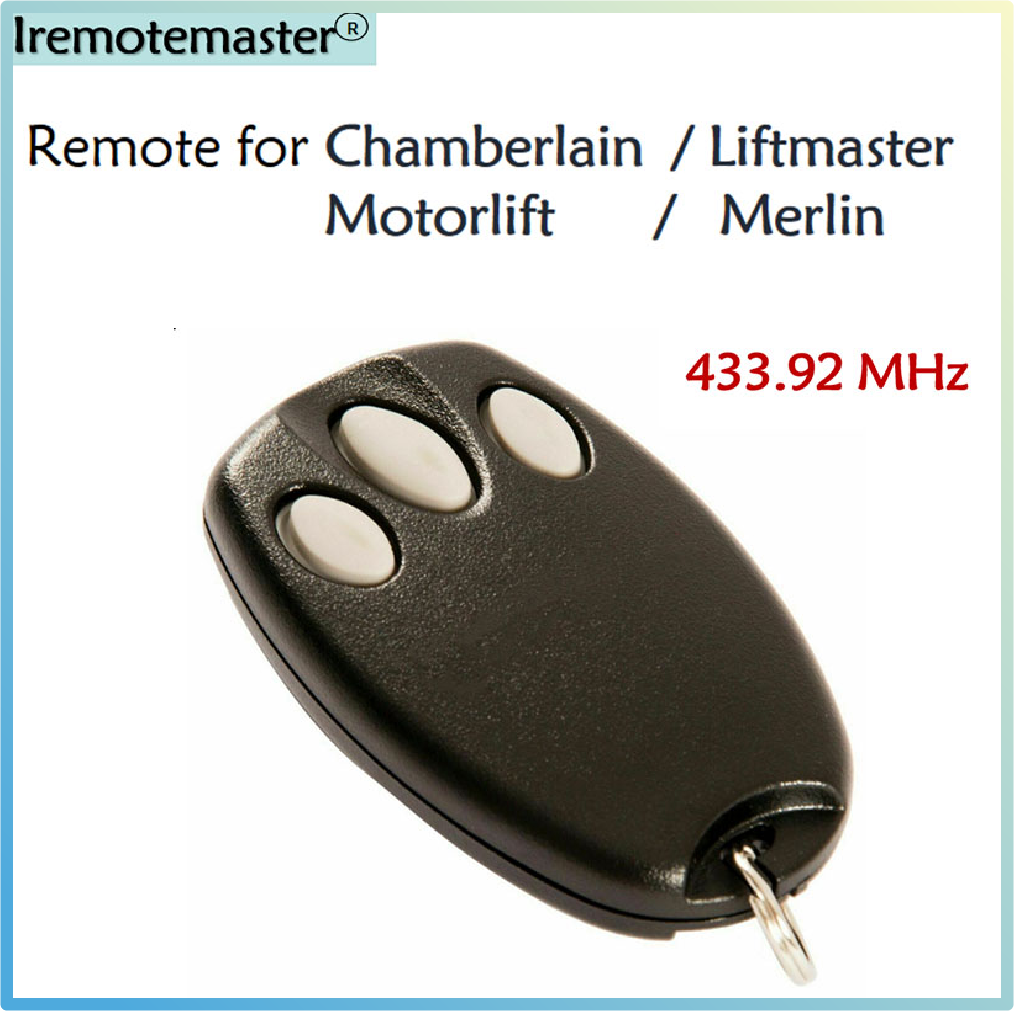 Handzender 433MHz voor LIFTMASTER Chamberlain Motorlift Merlin + C945 94335E 9747E 1A5478 garagedeur afstandsbediening
